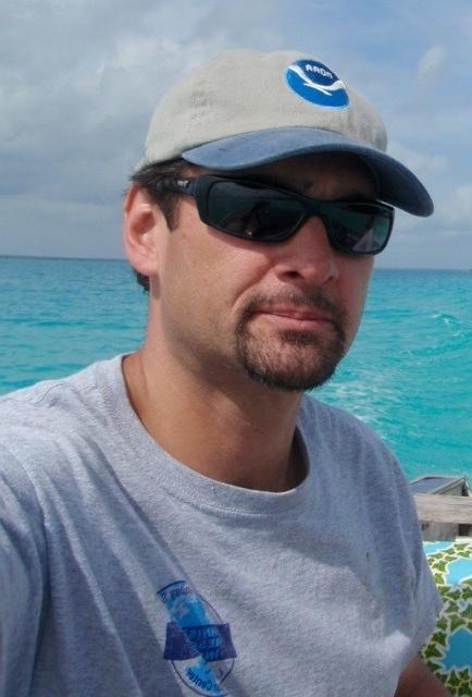 Scott Kendall in Laguna Bacalar, Mexico